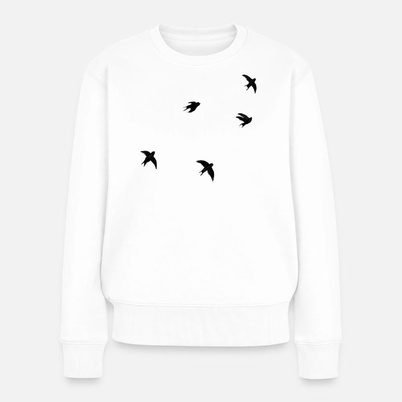 Mauersegler - Frauen Premium Bio Pullover - Weiß