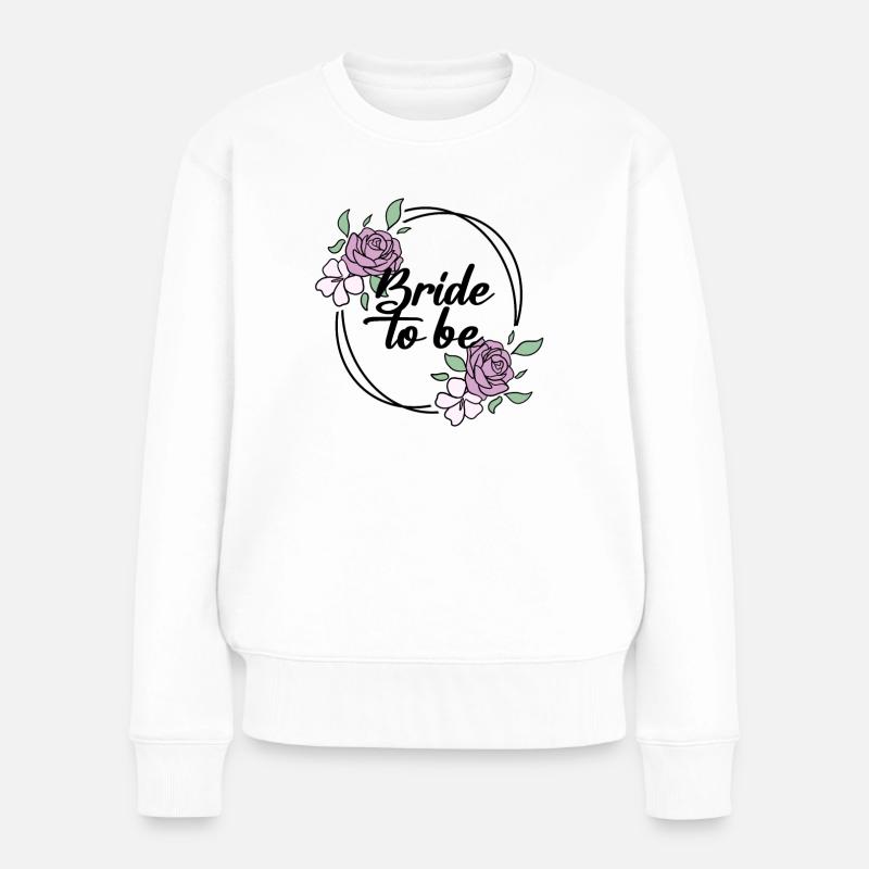 Braut Junggesellinnenabschied - Bride JGA - Frauen Premium Bio Pullover - Weiß
