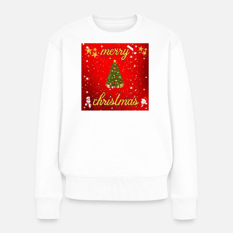 Joyeux Noël version 2 - Pull Premium bio Femme - blanc