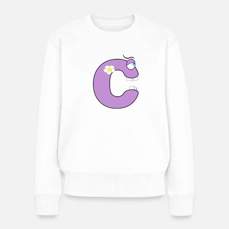 C - Frauen Premium Bio Pullover - Weiß