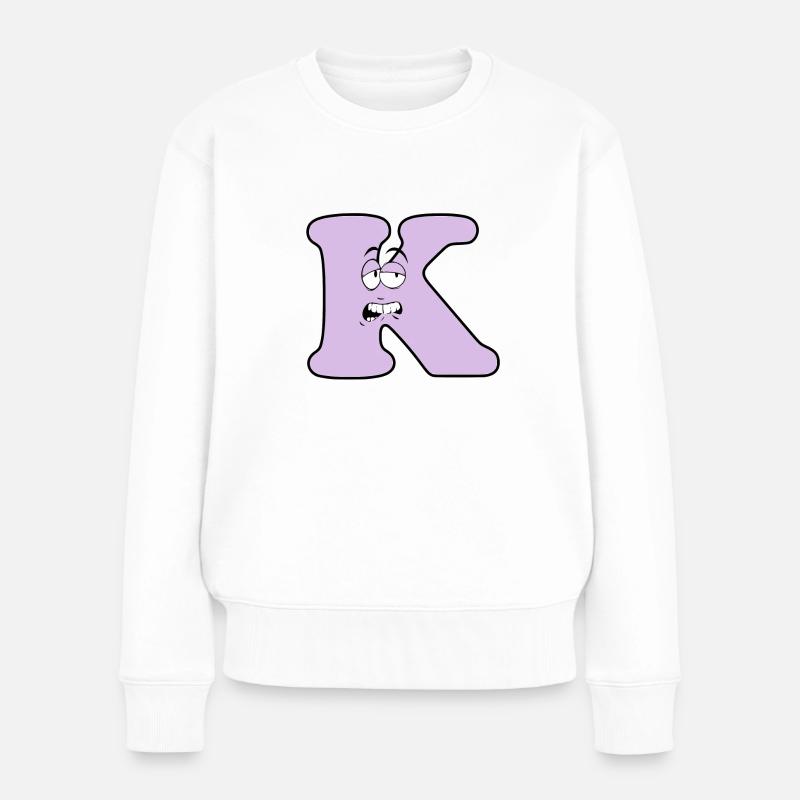 K - Frauen Premium Bio Pullover - Weiß