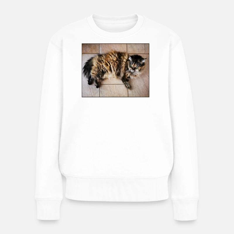 Chaton - Pull Premium bio Femme - blanc