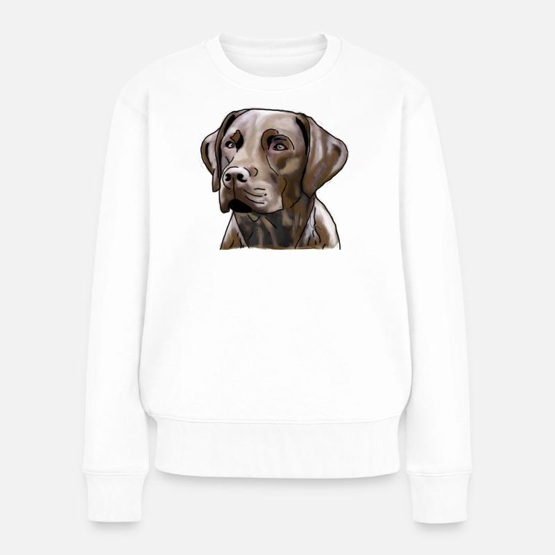 Labrador - Pull Premium bio Femme - blanc