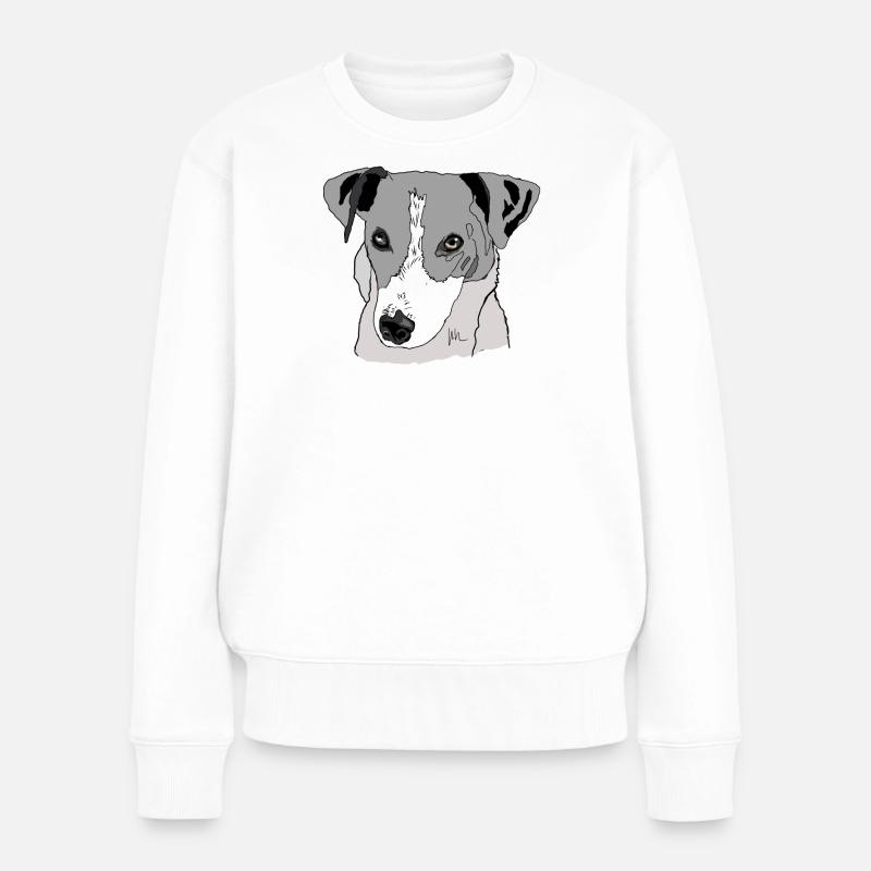 Jack Russel Terrier - Pull Premium bio Femme - blanc