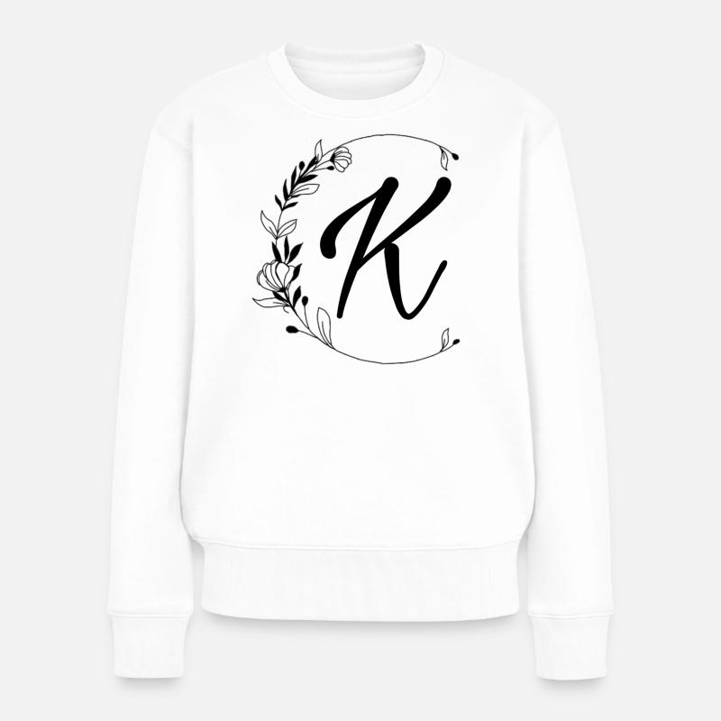 K - Frauen Premium Bio Pullover - Weiß