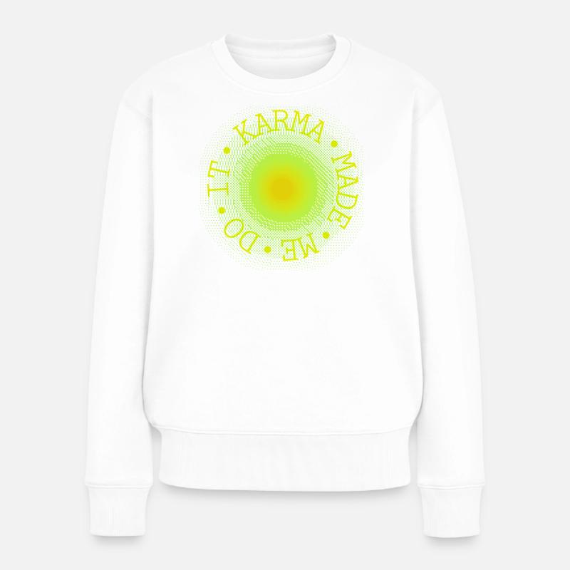 Cercle Néon Sunburst - Pull Premium bio Femme - blanc