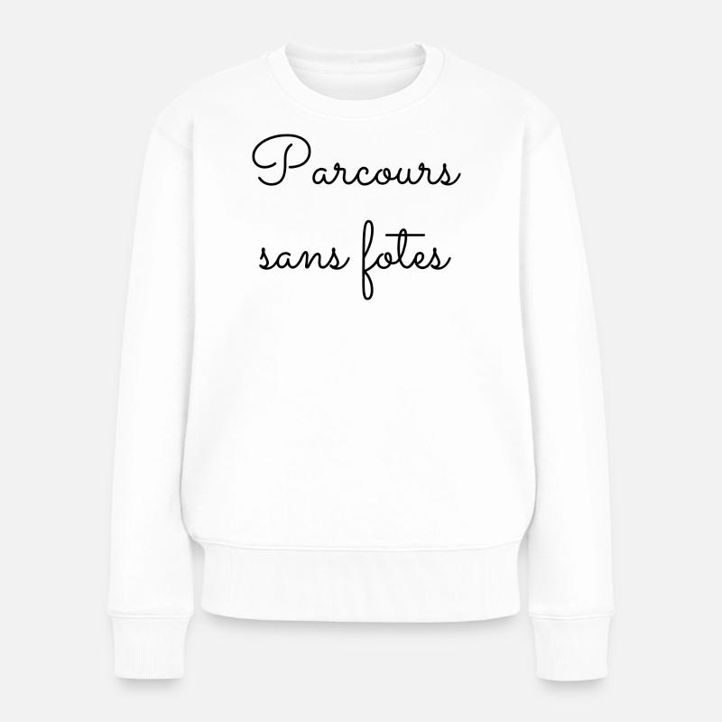 Parcours sans fotes - Pull Premium bio Femme - blanc