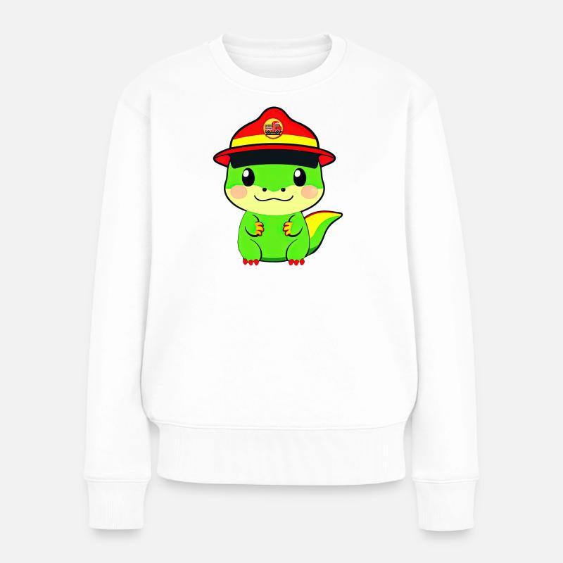 Service d’incendie de Dinosaur - Pull Premium bio Femme - blanc