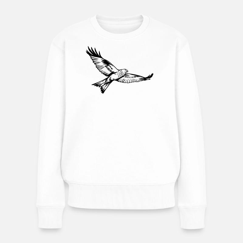 Rotmilan - Frauen Premium Bio Pullover - Weiß