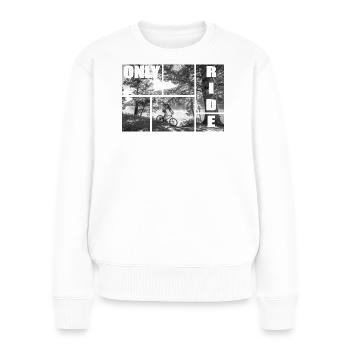 Only ride - Pull Premium bio Femme - blanc - Devant - Julia (174cm)