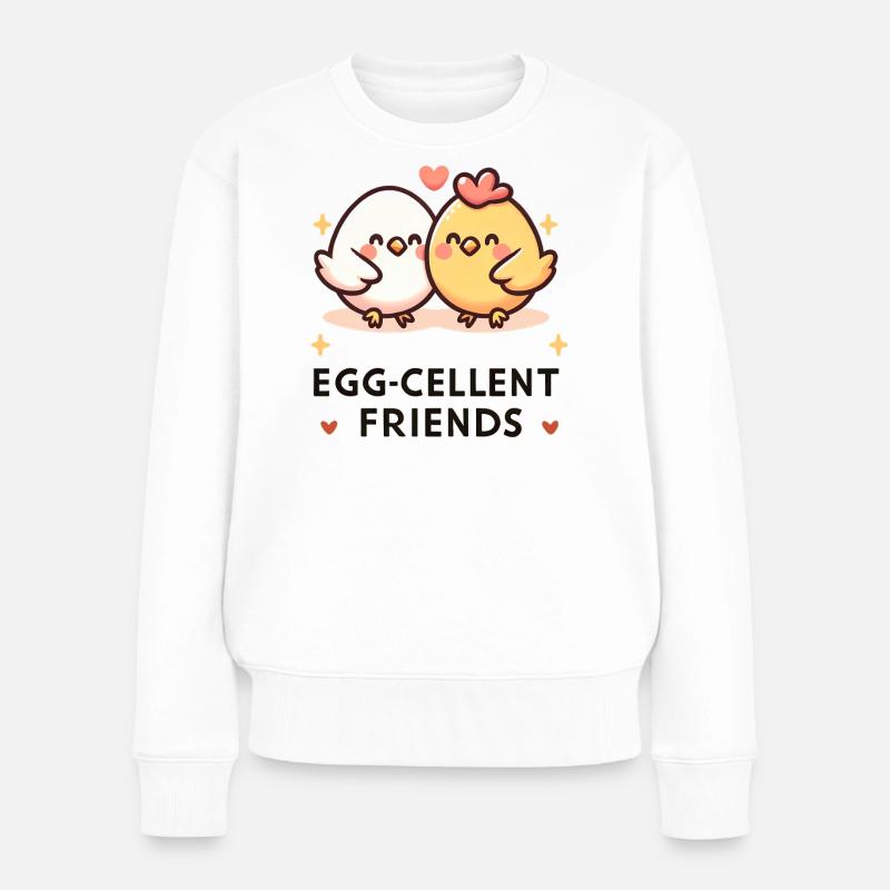Amis d’Egg-Cellent - Pull Premium bio Femme - blanc