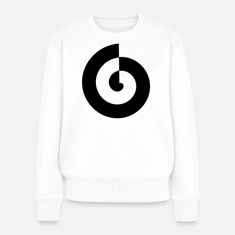 Spirale - Frauen Premium Bio Pullover - Weiß