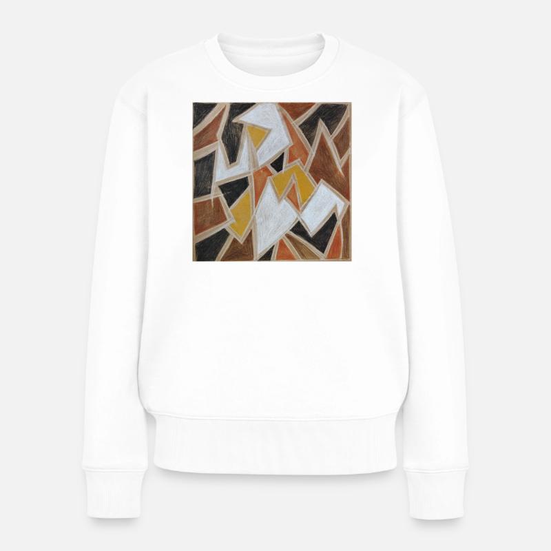 Scherben - Frauen Premium Bio Pullover - Weiß