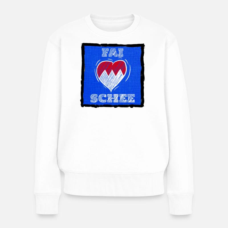 FAI SCHEE - Le dialecte franconien, c’est bien. - Pull Premium bio Femme - blanc