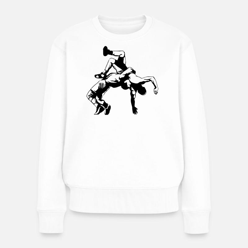 Wrestler - Women's Premium Organic Jumper - white
