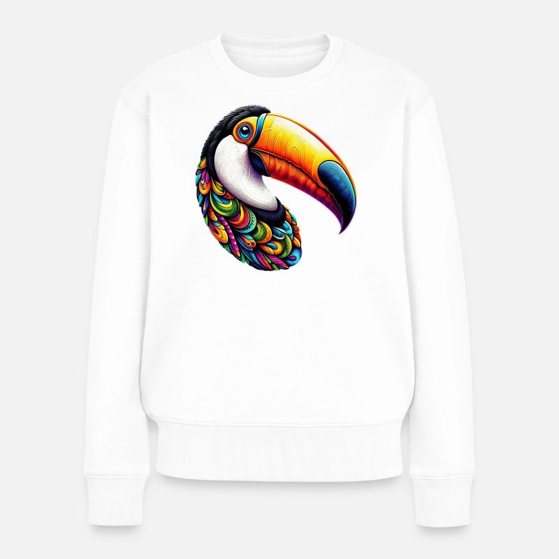Toucan - Pull Premium bio Femme - blanc