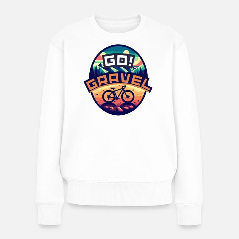Balade en gravier GO - Pull Premium bio Femme - blanc