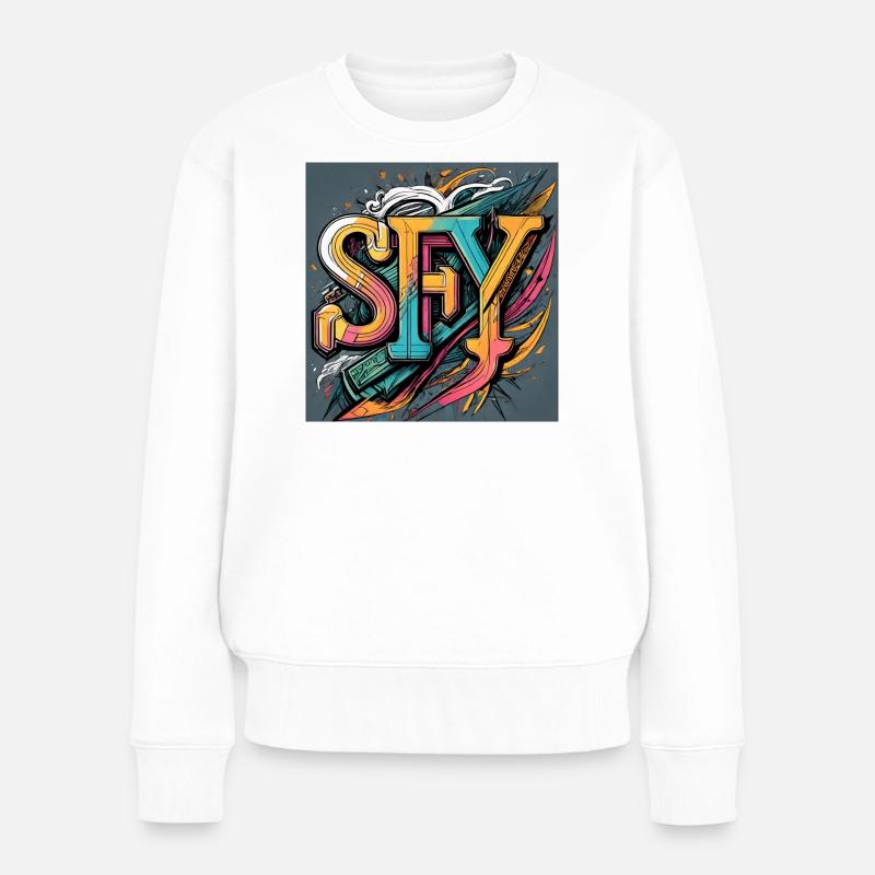 SFY - Frauen Premium Bio Pullover - Weiß