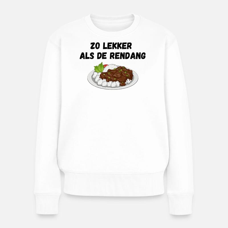 So lecker wie der Rendang - Frauen Premium Bio Pullover - Weiß