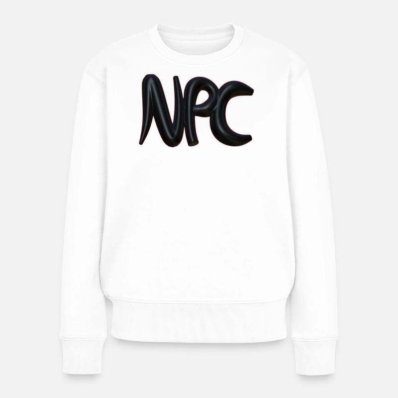 Npc Art abstrait du ballon - Pull Premium bio Femme - blanc
