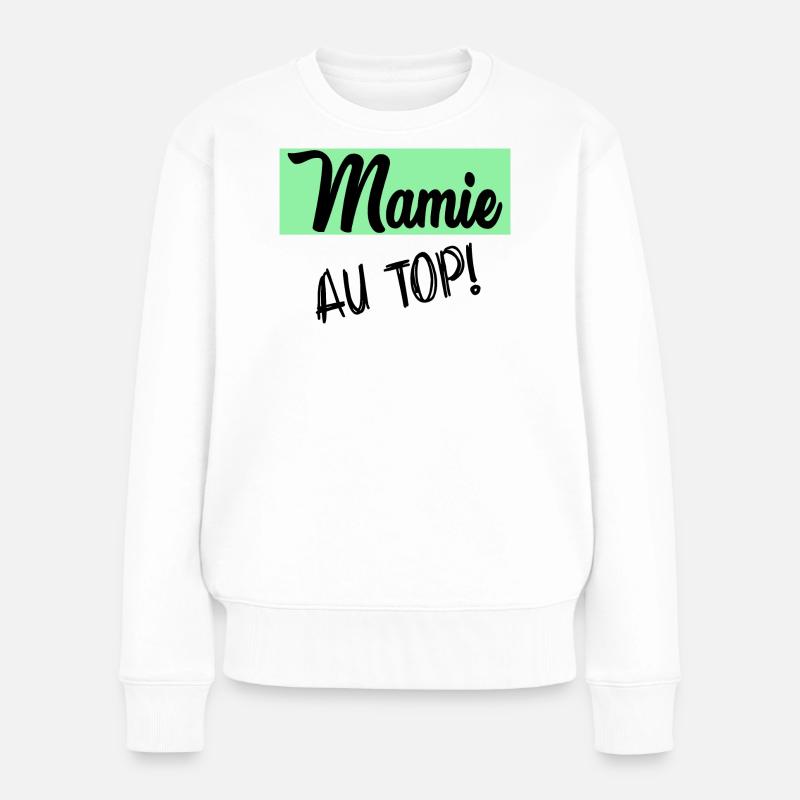 MAMIE - Pull Premium bio Femme - blanc