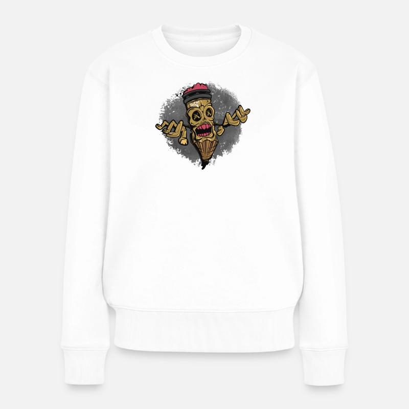 L’art hanté - Pull Premium bio Femme - blanc