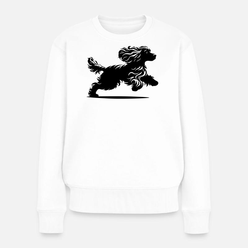 Cocker Spaniel - Frauen Premium Bio Pullover - Weiß