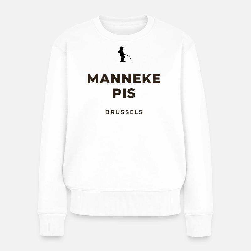 Manneken Piss Bruxelles - Pull Premium bio Femme - blanc