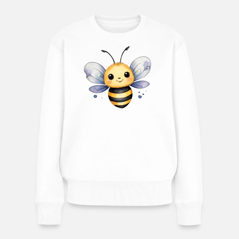 Petite abeille - Pull Premium bio Femme - blanc