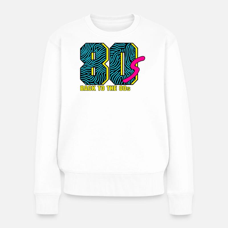 Retour aux années 80 - Pull Premium bio Femme - blanc