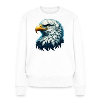 Eagle - Women's Premium Organic Jumper - white - Front - Julia (174cm)