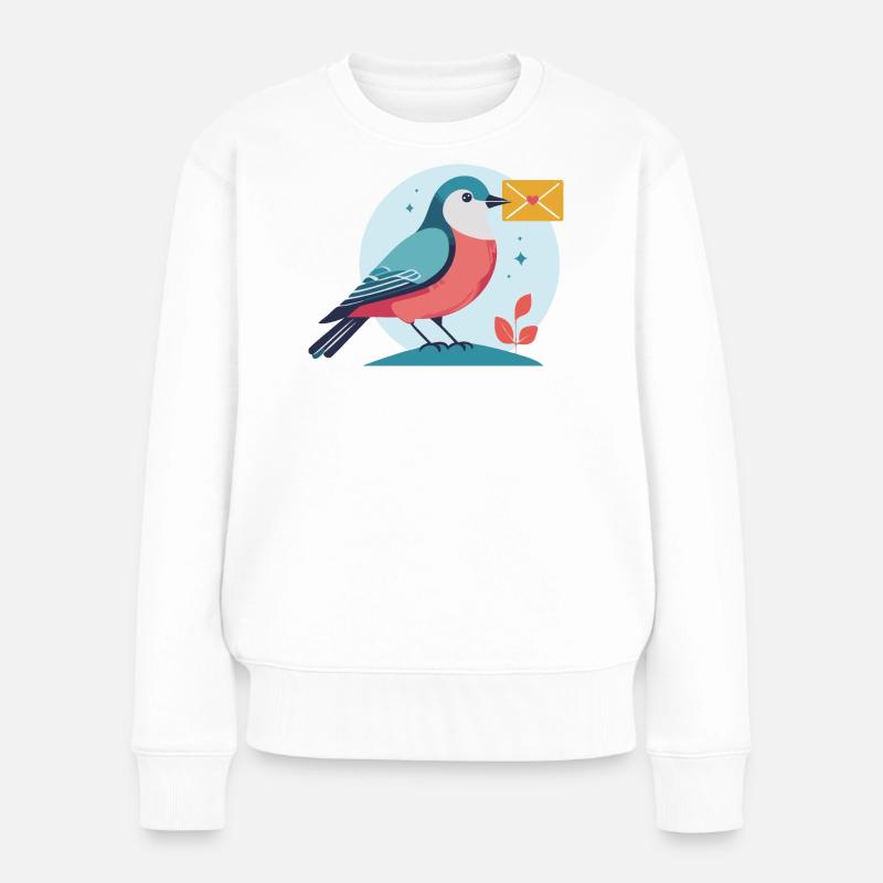 Brief für Sie - Frauen Premium Bio Pullover - Weiß