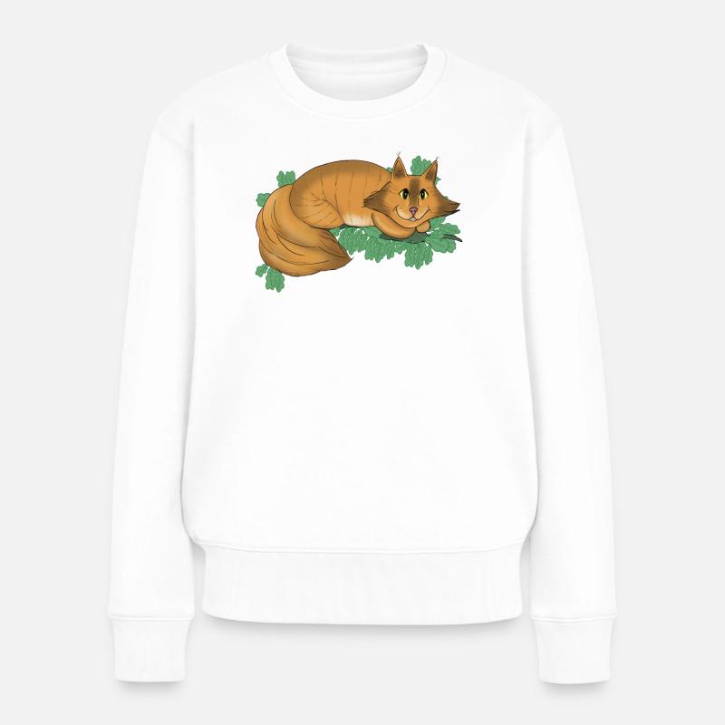 Chat du Cheshire - Pull Premium bio Femme - blanc