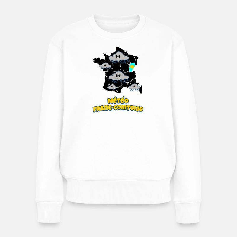 Météo Franc-Comtoise - Pull Premium bio Femme - blanc
