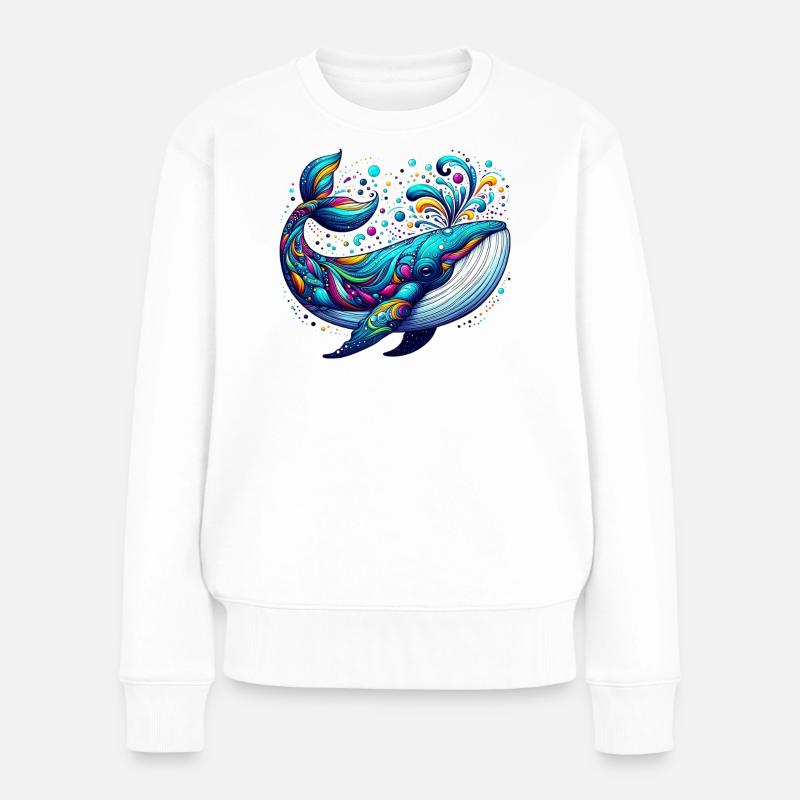 Baleine - Pull Premium bio Femme - blanc