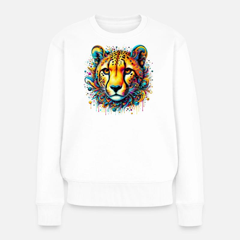 Guépard - Pull Premium bio Femme - blanc