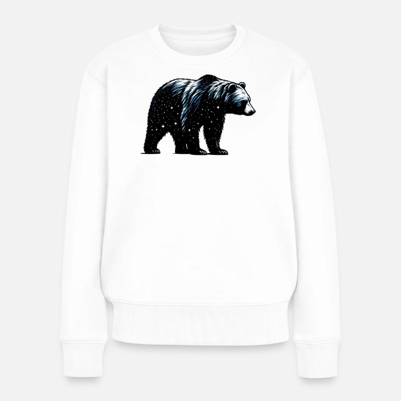 Ours - Pull Premium bio Femme - blanc