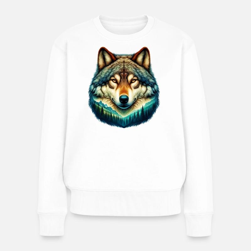 Loup - Pull Premium bio Femme - blanc
