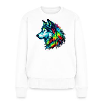 Loup - Pull Premium bio Femme - blanc - Devant - Julia (174cm)
