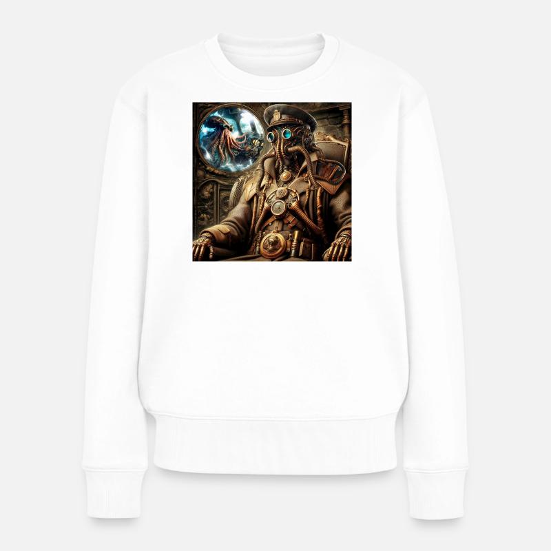 Capitaine Nemo Steampunk - Pull Premium bio Femme - blanc