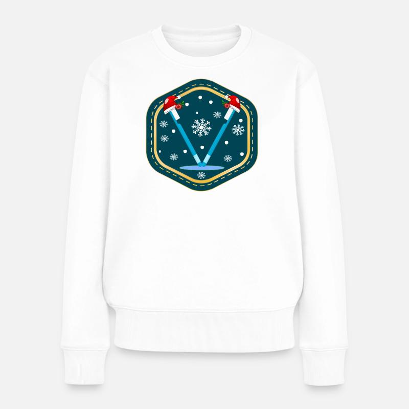 WEIHNACHTEN KINDER ZAHNARZT ZFA - Frauen Premium Bio Pullover - Weiß