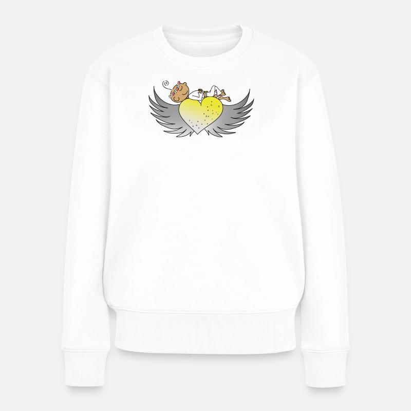 Blessing for you - Frauen Premium Bio Pullover - Weiß