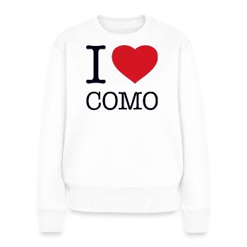 J’ADORE CÔME - Pull Premium bio Femme - blanc - Devant - Julia (174cm)