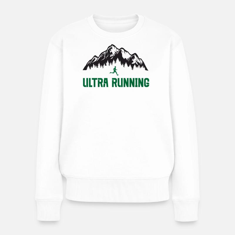 Ultra course à pied - Pull Premium bio Femme - blanc