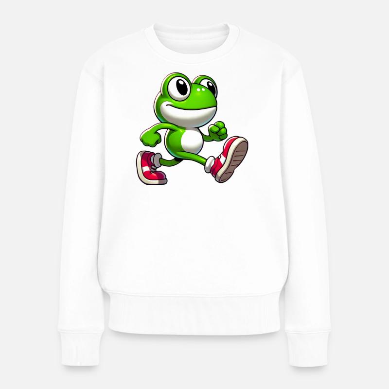 Grenouille - Pull Premium bio Femme - blanc