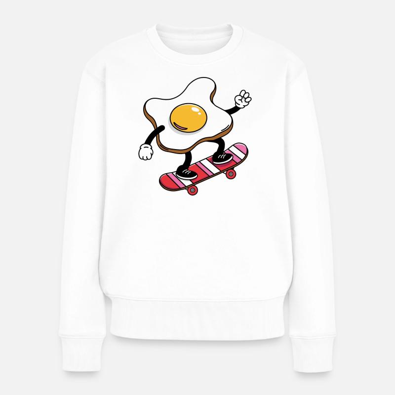 Skateboard Oeuf Daredevil - Pull Premium bio Femme - blanc