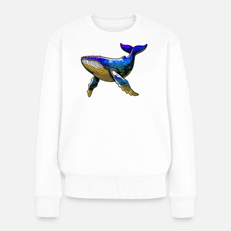 Baleine - Pull Premium bio Femme - blanc