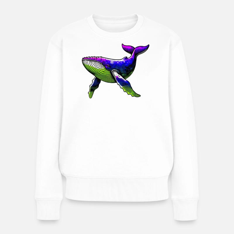 Baleine - Pull Premium bio Femme - blanc