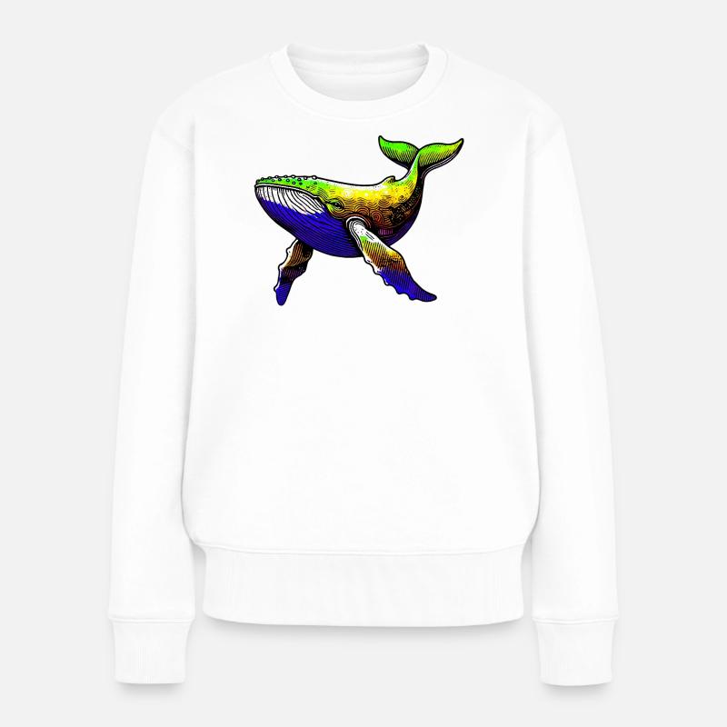 Baleine - Pull Premium bio Femme - blanc