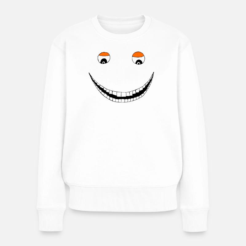 Sourire large - Pull Premium bio Femme - blanc